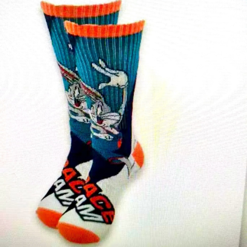 Bugs Bunny Space Jam crew socks